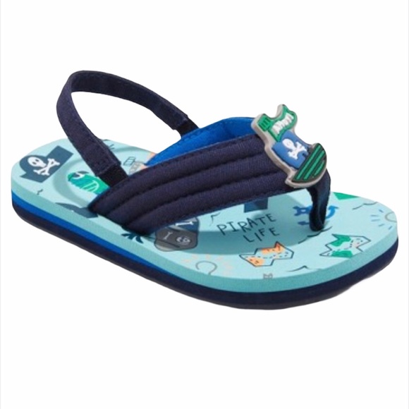 Cat & Jack Shoes 525 Cat Jack Ahoy Pirate Flip Flops Poshmark